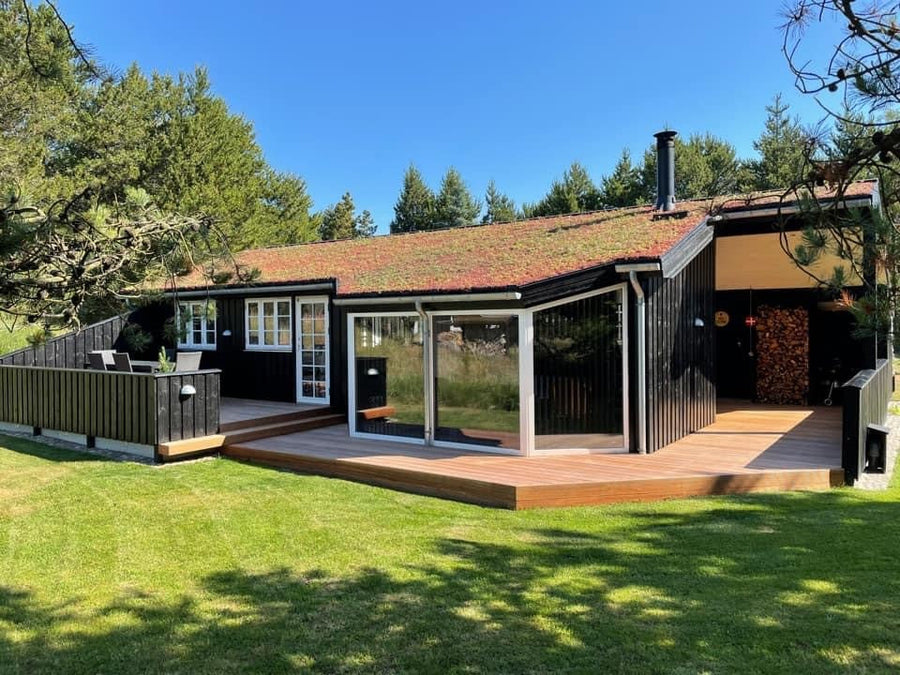 Sommerhus med Sedumtag