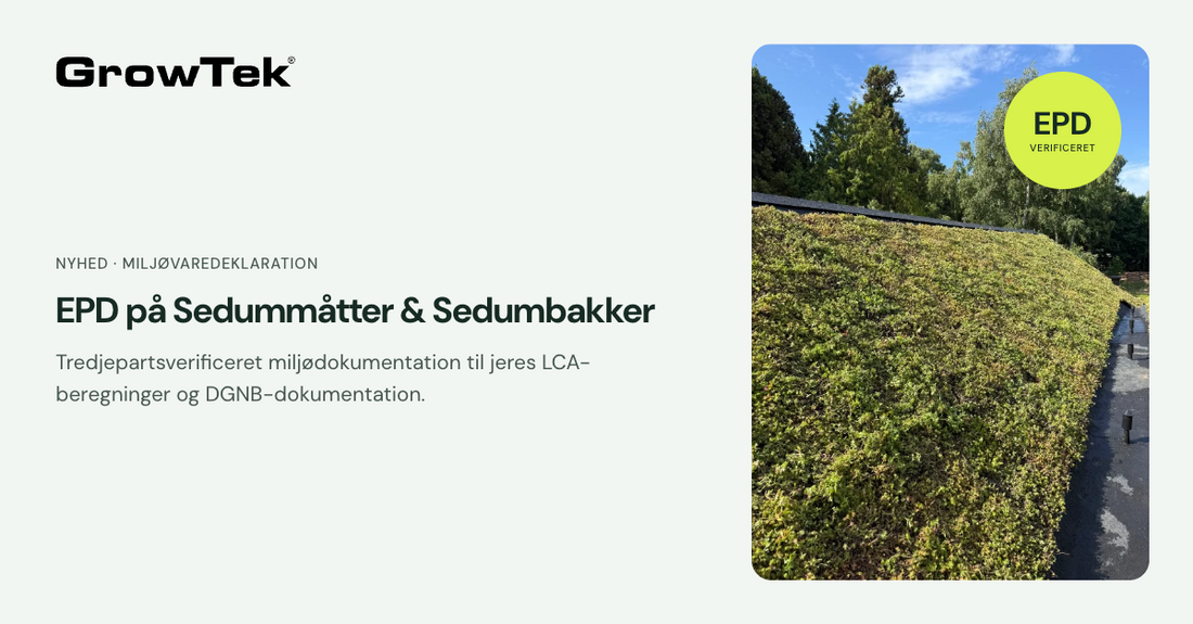 EPD på Sedumbakker og Sedummåtter