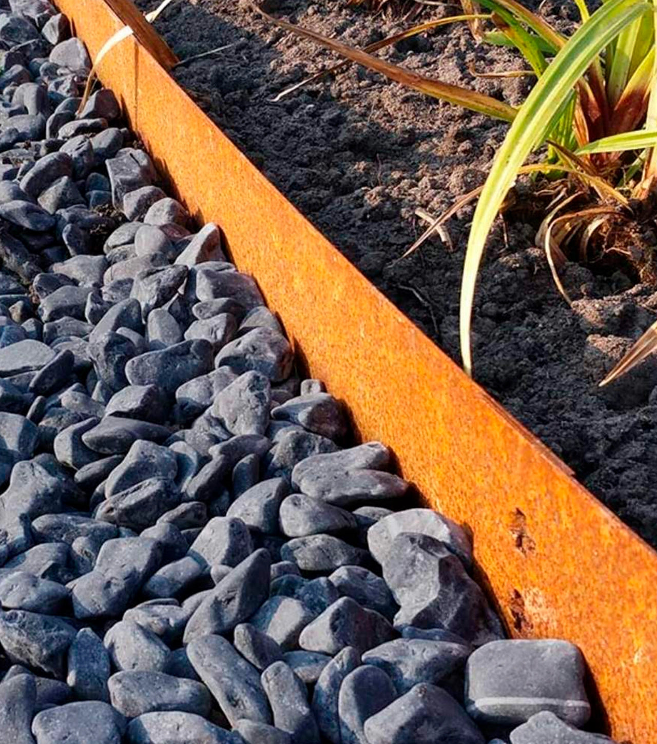 Bedkant i cortenstål