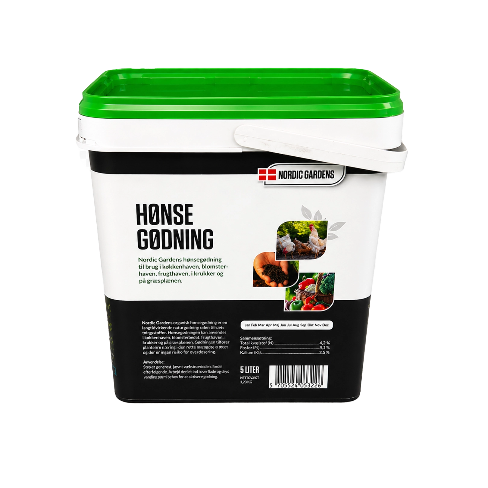 Organisk hønsegødning - 5L