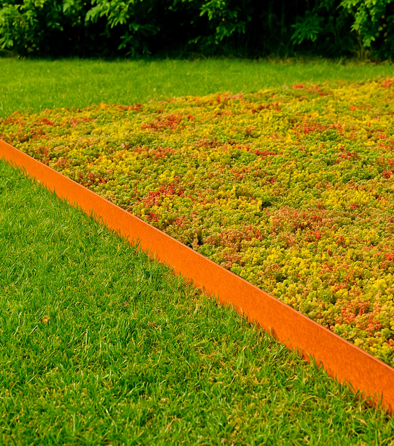 Bedkant i cortenstål